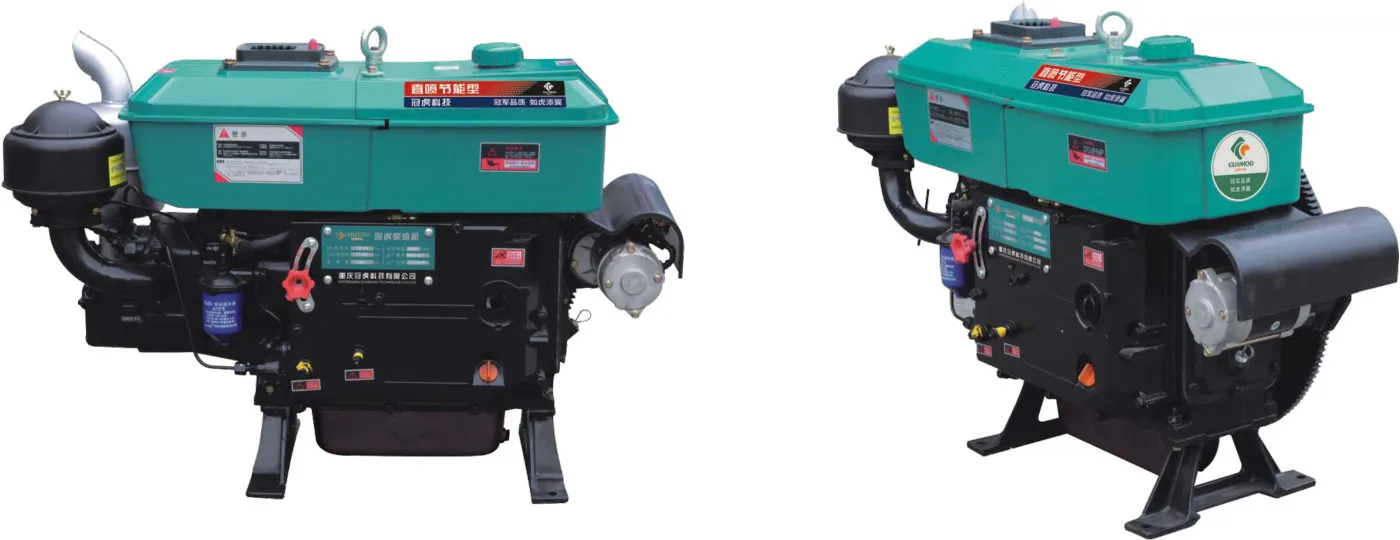 Water-cooled horizontal diesel engines — factory sample photo